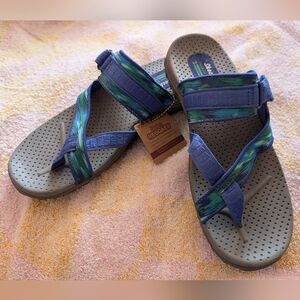 NEW Skechers Reggae Blue Sandals 8 NWT